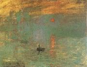 Claude Monet sunrise oil on canvas